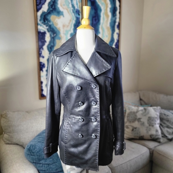 Wilson leather peacoat Clearance